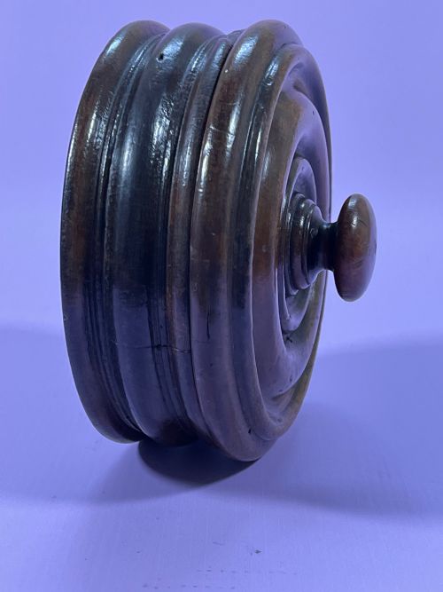 ANTIQUE TREEN SPICE BOX - ADDITIONAL PHOTO 2