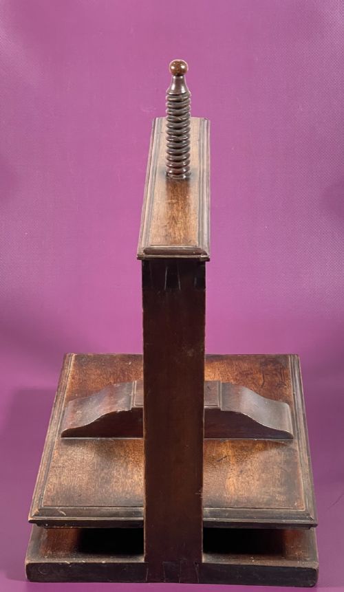 ANTIQUE MAHOGANY BOOK PRESS - ADDITIONAL PHOTO 8