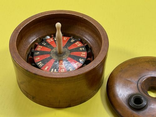 ANTIQUE TRAVELLING MINI ROULETTE GAME - ADDITIONAL PHOTO 7