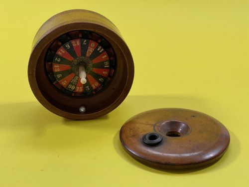 ANTIQUE TRAVELLING MINI ROULETTE GAME - ADDITIONAL PHOTO 9