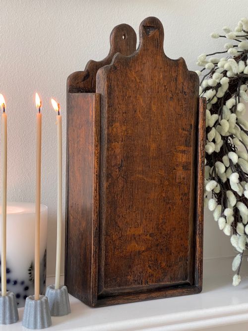 Antique Welsh Oak Tinder Box