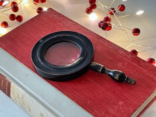 ANTIQUE SMALL SIZED MAGNIFYING GLASS DESK ITEMS - ADDITIONAL PHOTO 3