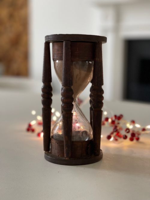 ANTIQUE HOUR GLASS TIMER NAVYMARINE - ADDITIONAL PHOTO 3