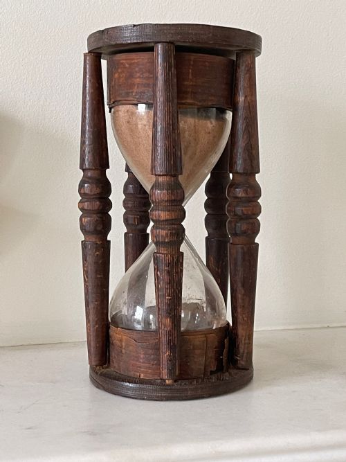 ANTIQUE HOUR GLASS TIMER NAVYMARINE - ADDITIONAL PHOTO 4