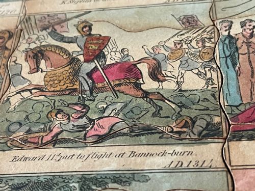 A RARE PUZZLE IN ORIGINAL BOX DEPICTING CAESARS LANDING TO DEATH OF RICHARD III - ADDITIONAL PHOTO 9