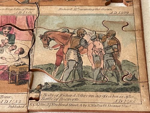A RARE PUZZLE IN ORIGINAL BOX DEPICTING CAESARS LANDING TO DEATH OF RICHARD III - ADDITIONAL PHOTO 11