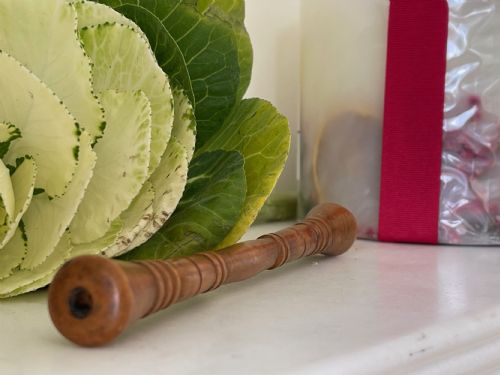 ANTIQUE WELSH TREEN KNITTING SHEATH - ADDITIONAL PHOTO 4