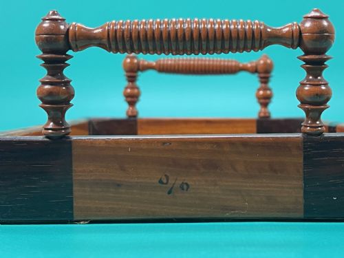 A SMALL SATINWOOD ROSEWOOD SMALL BOOK TRAY - ADDITIONAL PHOTO 6