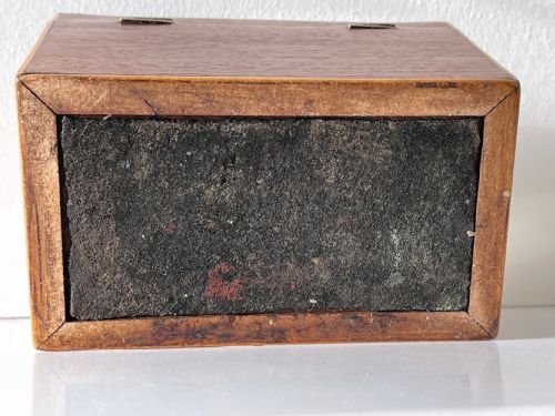 A MINIATURE ANTIQUE GEORGIAN TEA CADDY - ADDITIONAL PHOTO 7