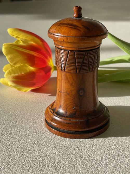antique treen go to bed - CATEGORY: ANTIQUE LIGHTING - DATED 19TH CENTURY