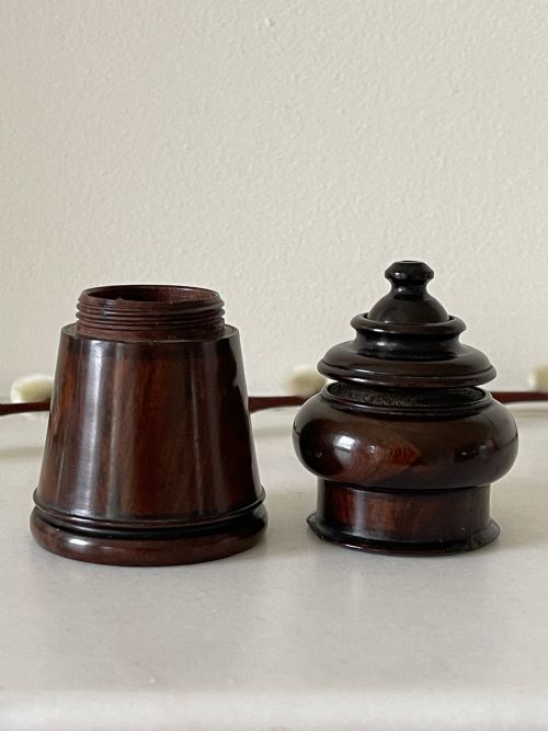 A RARE ANTIQUE TREEN DISC STRIKER GO TO BED SIMILAR TO THE BERRY DESIGN - ADDITIONAL PHOTO 4