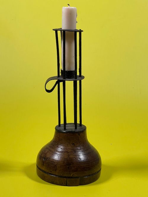 antique birdcage or stable candle holder - CATEGORY: ANTIQUE LIGHTING - DATED 18TH CENTURY