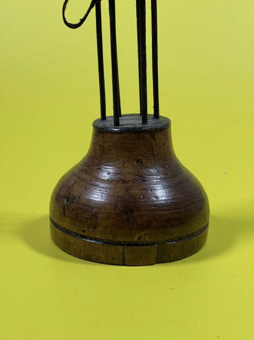 ANTIQUE BIRDCAGE OR STABLE CANDLE HOLDER - ADDITIONAL PHOTO 1