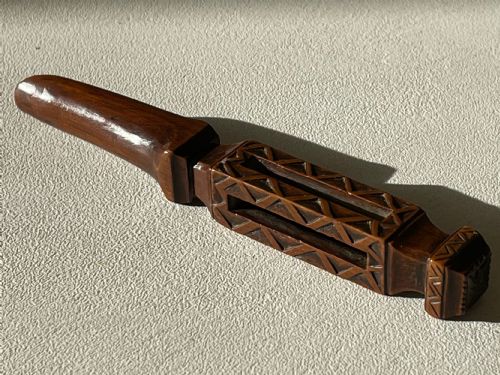 an unusual antique treen apple corer - CATEGORY: ANTIQUE MISCELLANEOUS - DATED 19TH CENTURY