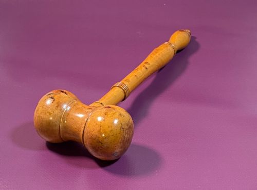 ANTIQUE TREEN SUGAR MALLET CUTTER - ADDITIONAL PHOTO 2