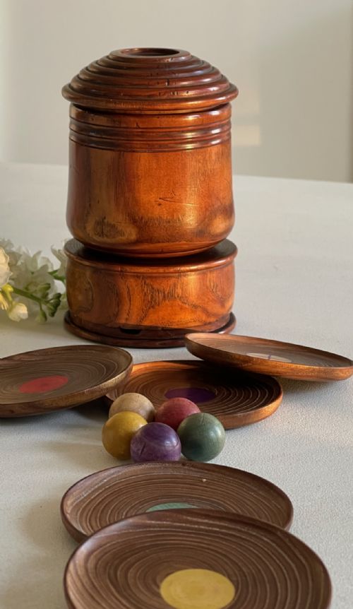 ANTIQUE TREEN TRIPLE PUZZLE SNUFF BOX MOMENTS MORE COFFIN SNUFF BOX - ADDITIONAL PHOTO 2