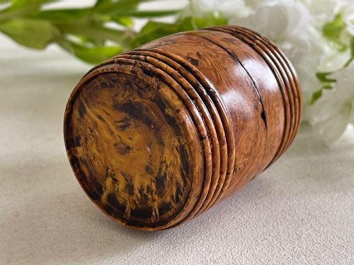 ANTIQUE TREEN POUNCE POT - ADDITIONAL PHOTO 2