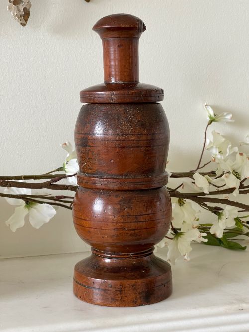 an antique charles ii spice mortar grinder - CATEGORY: ANTIQUE MISCELLANEOUS - DATED 17TH CENTURY