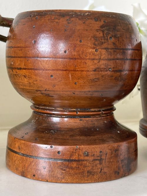 AN ANTIQUE CHARLES II SPICE MORTAR GRINDER - ADDITIONAL PHOTO 4