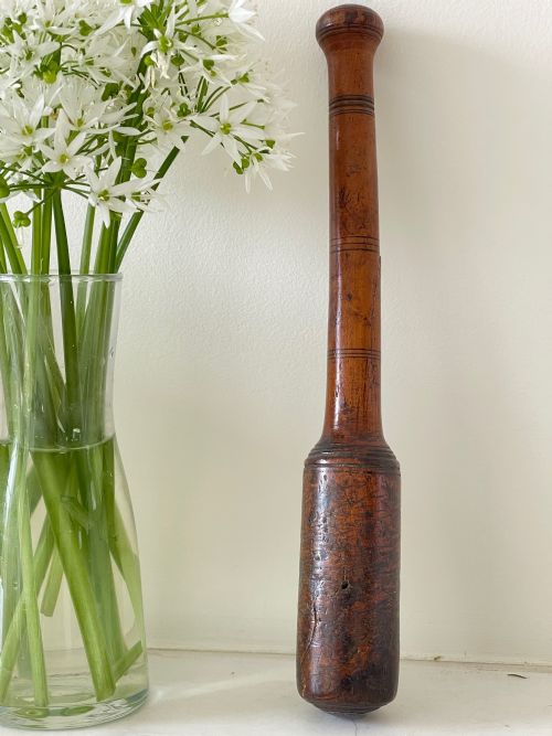 ANTIQUE TREEN FISHING PRIEST BOXWOOD - ADDITIONAL PHOTO 2