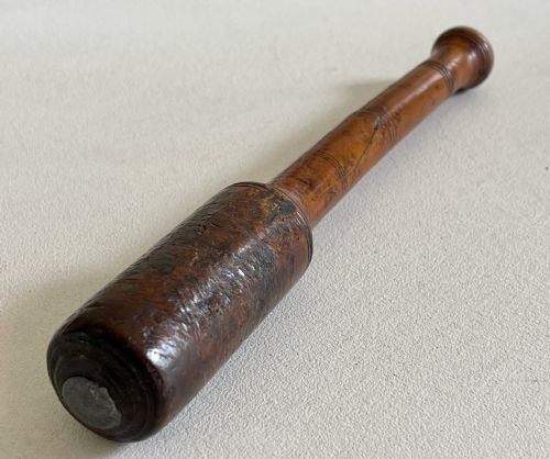 ANTIQUE TREEN FISHING PRIEST BOXWOOD - ADDITIONAL PHOTO 3