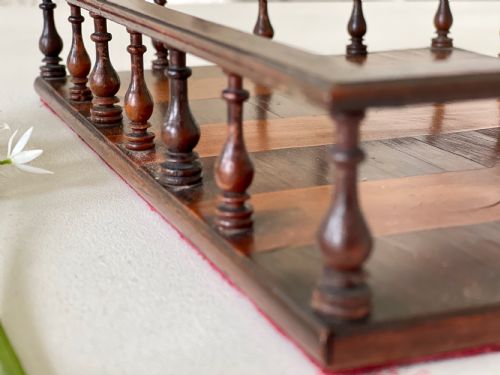 A REGENCY BOOK TRAY ROSEWOOD SATINWOOD - ADDITIONAL PHOTO 4