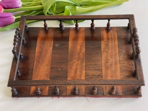 A REGENCY BOOK TRAY ROSEWOOD SATINWOOD - ADDITIONAL PHOTO 5