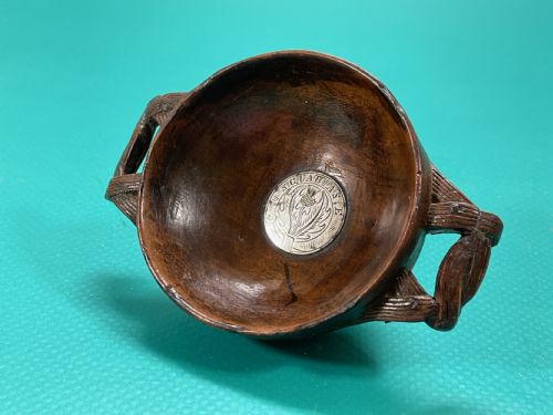 Antique Treen Laburnum Quaich