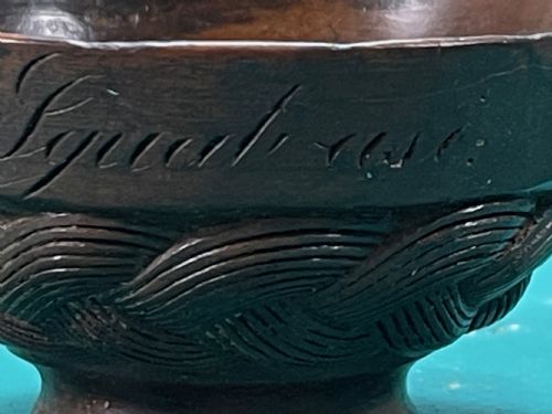 fig 1. Antique Treen Laburnum Quaich