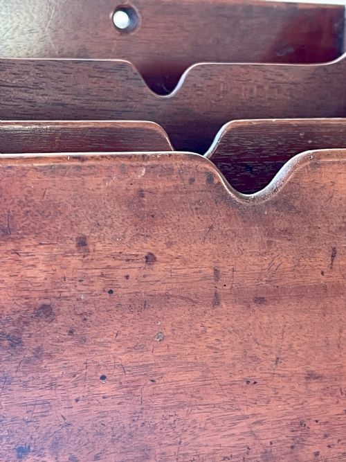 ANTIQUE STATIONERY HOLDER RACK OR LETTER RACK - ADDITIONAL PHOTO 3