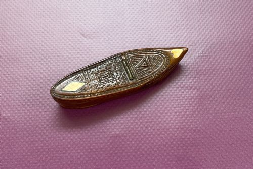 ANTIQUE PRISONER OF WAR SNUFF SHOE - ADDITIONAL PHOTO 3