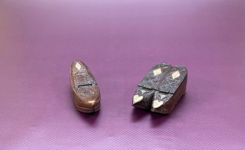 ANTIQUE PRISONER OF WAR SNUFF SHOE - ADDITIONAL PHOTO 4