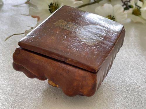 ANTIQUE BURR ROOT SCOTTISH TABLE SNUFF BOX - ADDITIONAL PHOTO 2