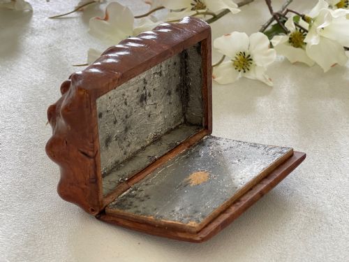 ANTIQUE BURR ROOT SCOTTISH TABLE SNUFF BOX - ADDITIONAL PHOTO 4