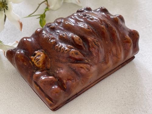 ANTIQUE BURR ROOT SCOTTISH TABLE SNUFF BOX - ADDITIONAL PHOTO 5
