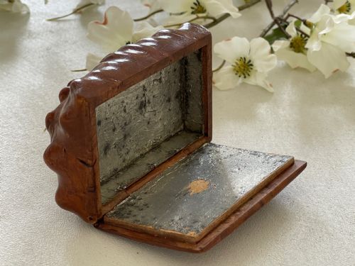 ANTIQUE BURR ROOT SCOTTISH TABLE SNUFF BOX - ADDITIONAL PHOTO 6