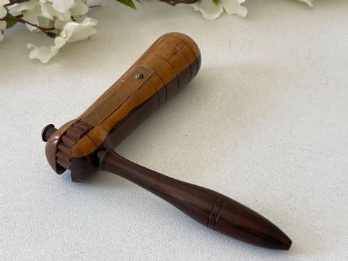ANTIQUE TREEN DUCK CALL OR DUCK SCARER - ADDITIONAL PHOTO 3