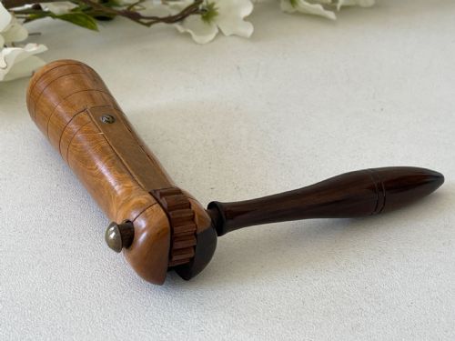 ANTIQUE TREEN DUCK CALL OR DUCK SCARER - ADDITIONAL PHOTO 4