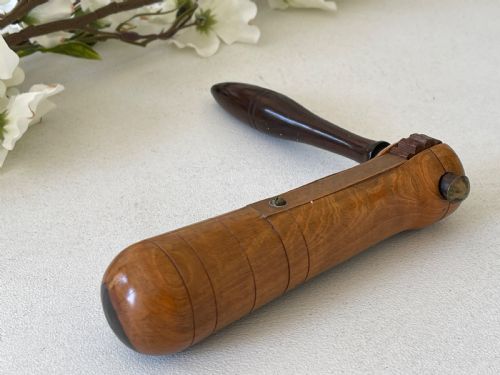 ANTIQUE TREEN DUCK CALL OR DUCK SCARER - ADDITIONAL PHOTO 7