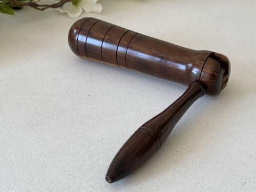 ANTIQUE TREEN DUCK CALL OR DUCK SCARER - ADDITIONAL PHOTO 8