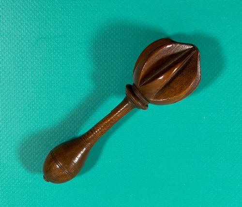 ANTIQUE TREEN BOXWOOD LEMON SQUEEZER - ADDITIONAL PHOTO 2