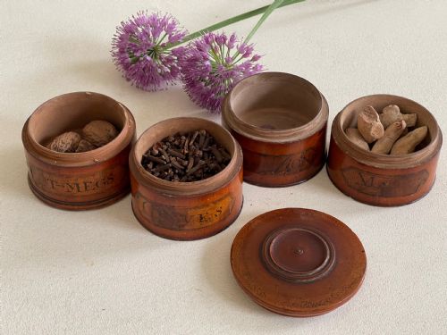 ANTIQUE TREEN SPICE TOWER FOUR TIER - ADDITIONAL PHOTO 5