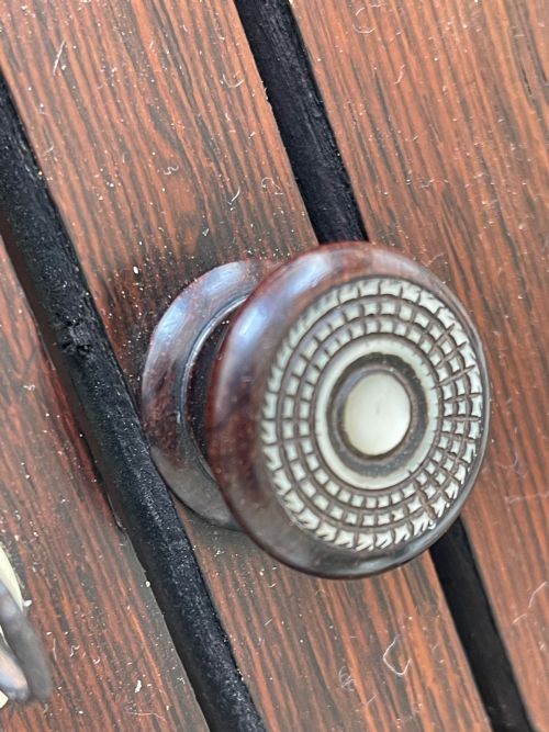ANTIQUE ROSEWOOD FRETWORK LETTER BOX - ADDITIONAL PHOTO 14