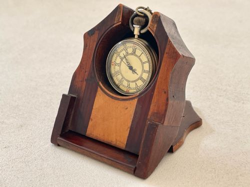 ANTIQUE IRISH KILLARNEY WARE POCKET WATCH STAND - ADDITIONAL PHOTO 7