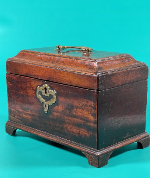 ANTIQUE GEORGIAN TEA CHESTCADDY SECRET DRAWER - ADDITIONAL PHOTO 5