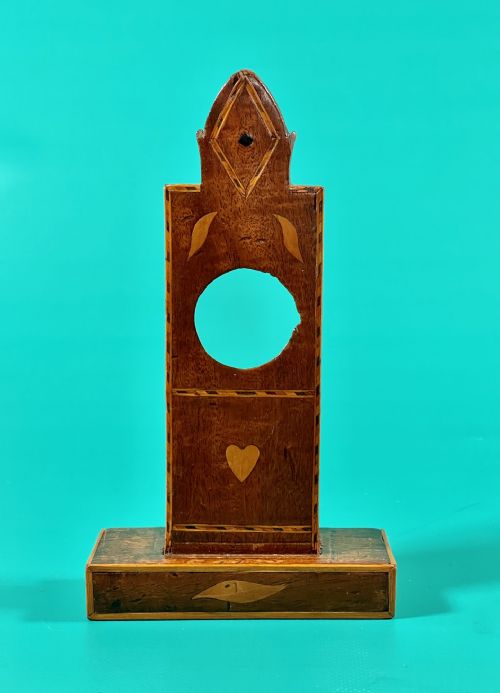 a georgian inlaid pocket watch stand - CATEGORY: ANTIQUE MISCELLANEOUS - DATED GEORGIAN