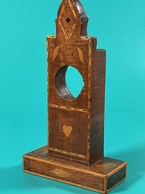 A GEORGIAN INLAID POCKET WATCH STAND - ADDITIONAL PHOTO 1