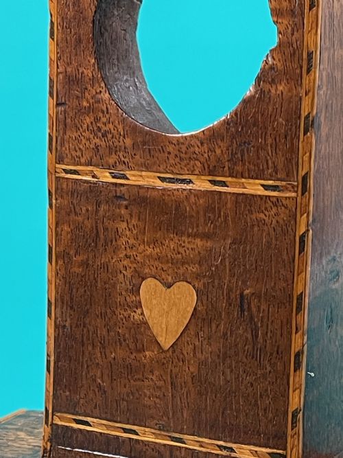 A GEORGIAN INLAID POCKET WATCH STAND - ADDITIONAL PHOTO 3