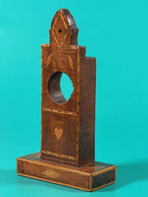 A GEORGIAN INLAID POCKET WATCH STAND - ADDITIONAL PHOTO 5