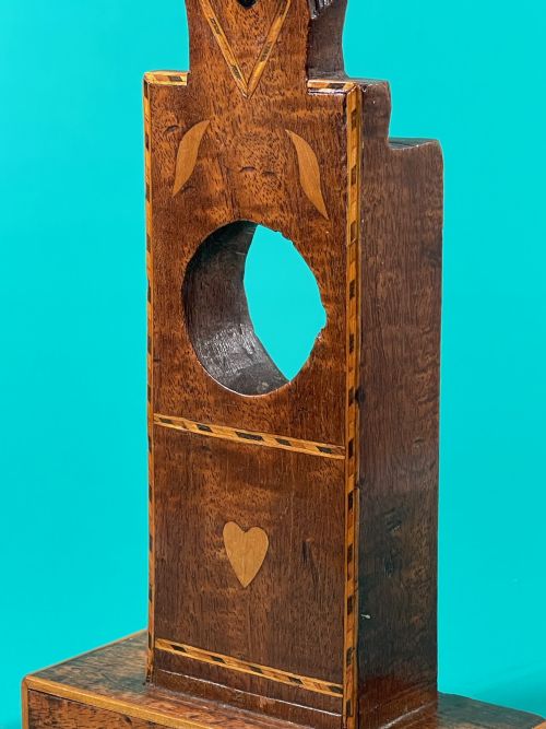 A GEORGIAN INLAID POCKET WATCH STAND - ADDITIONAL PHOTO 7